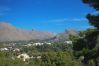 Blick auf den Berg von Puerto Pollensa von der Terrasse