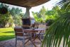 Barbecue and eating table