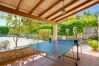 Table tennis on the terrace