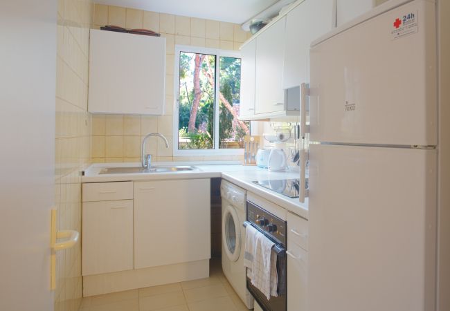 Equipped kitchen and washing machine